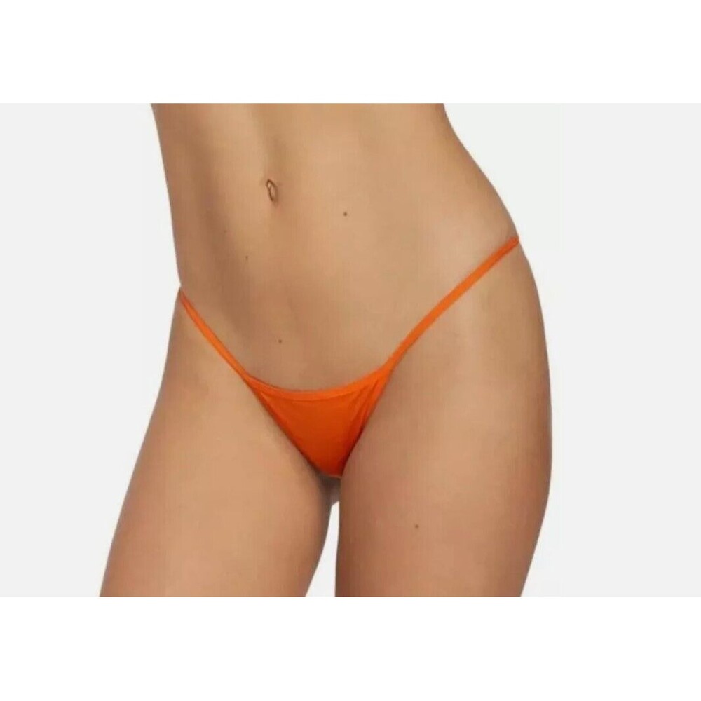 Frederick's of Hollywood Mini G-String Thong Panty Plus Size 1X Exxtreme Orange